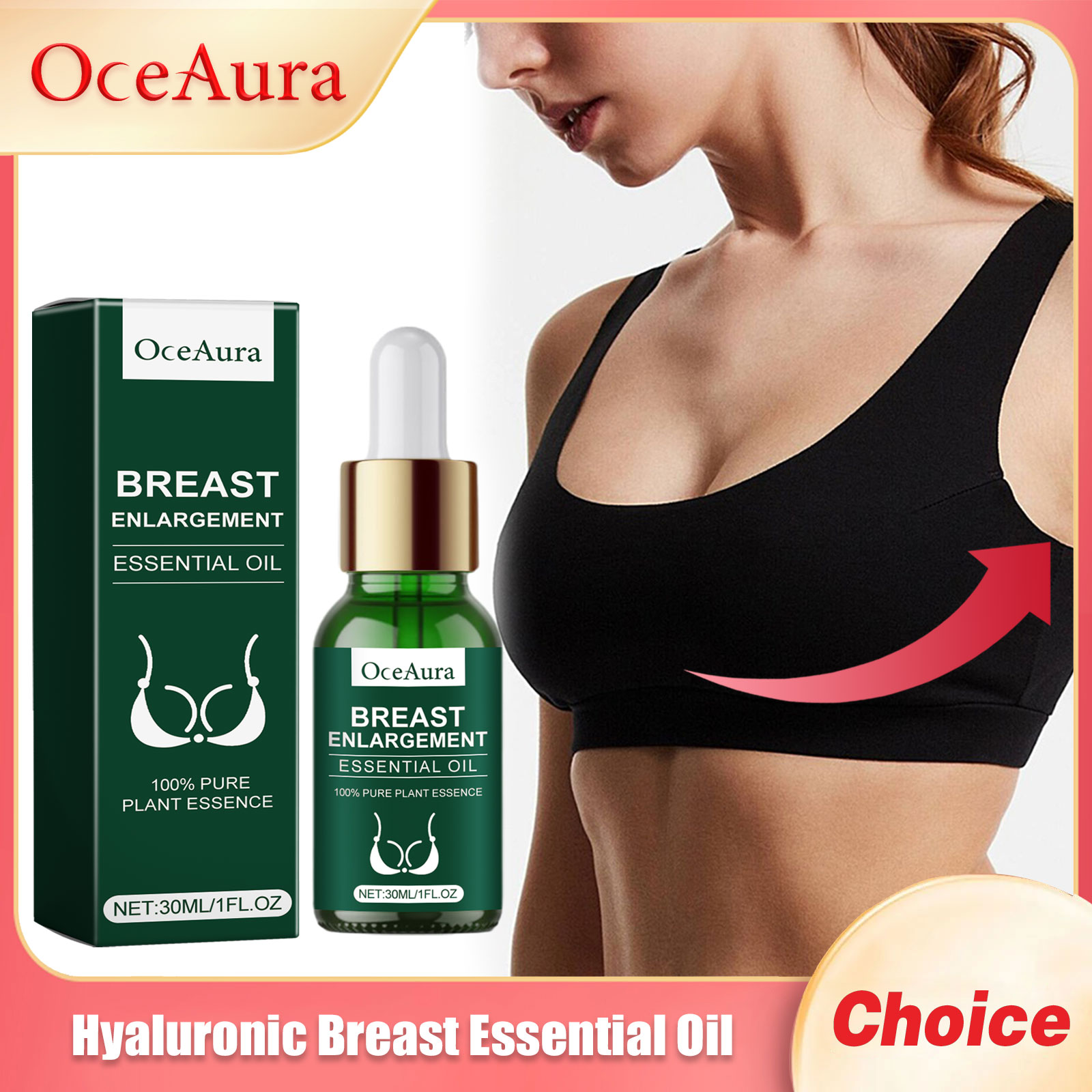 Spa Wellness Massage - Rose Breast Essential Oil อวบ Full