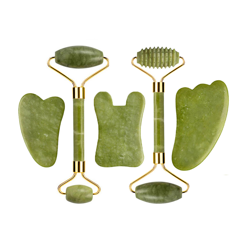 Spa Wellness Locations - ลูกกลิ้งหยกธรรมชาติ Gua Sha ชุดนวด Guasha คณะกรรมการหวี