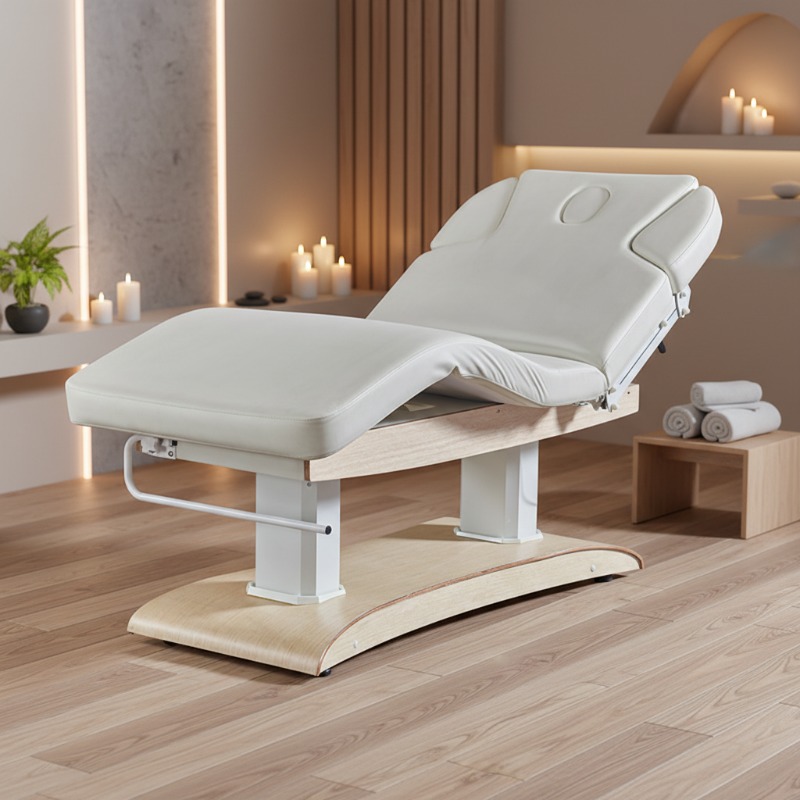 Spa Wellness As - เตียงนวดหนังสังเคราะห์แบบปรับแต่งได้จากโรงงาน พร้อมมอเตอร์ 4 ตัว สำหรับใช้ในโรงแรม คลินิกสุขภาพ