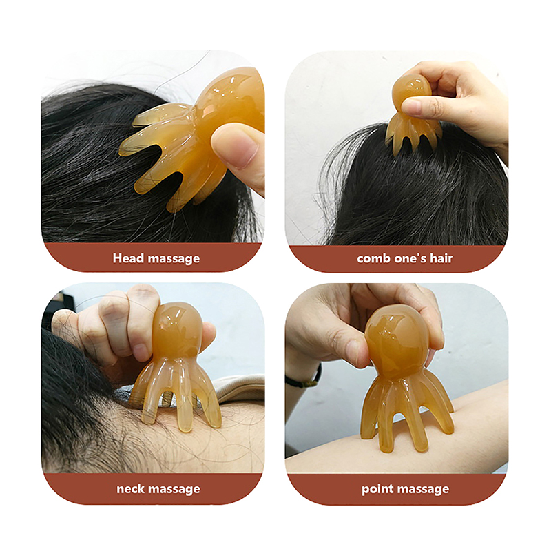 หวีรูปปลาหมึกเรซิ่น 2 ชิ้น สำห - Spa Wellness Usa บทวิจารณ์และราคา