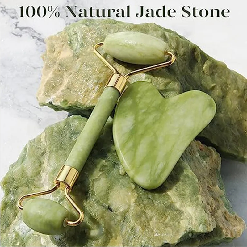 ลูกกลิ้งหยกธรรมชาติ Gua Sha ชุ - Spa Wellness Locations บทวิจารณ์และราคา
