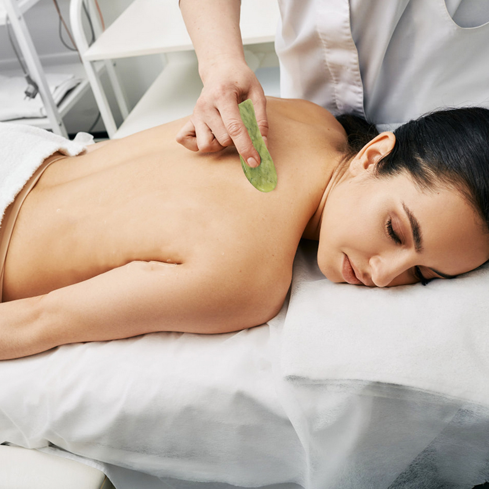แผ่นขูดหน้ากัวซาหยกธรรมชาติ 2  - Spa Wellness Massage บทวิจารณ์และราคา