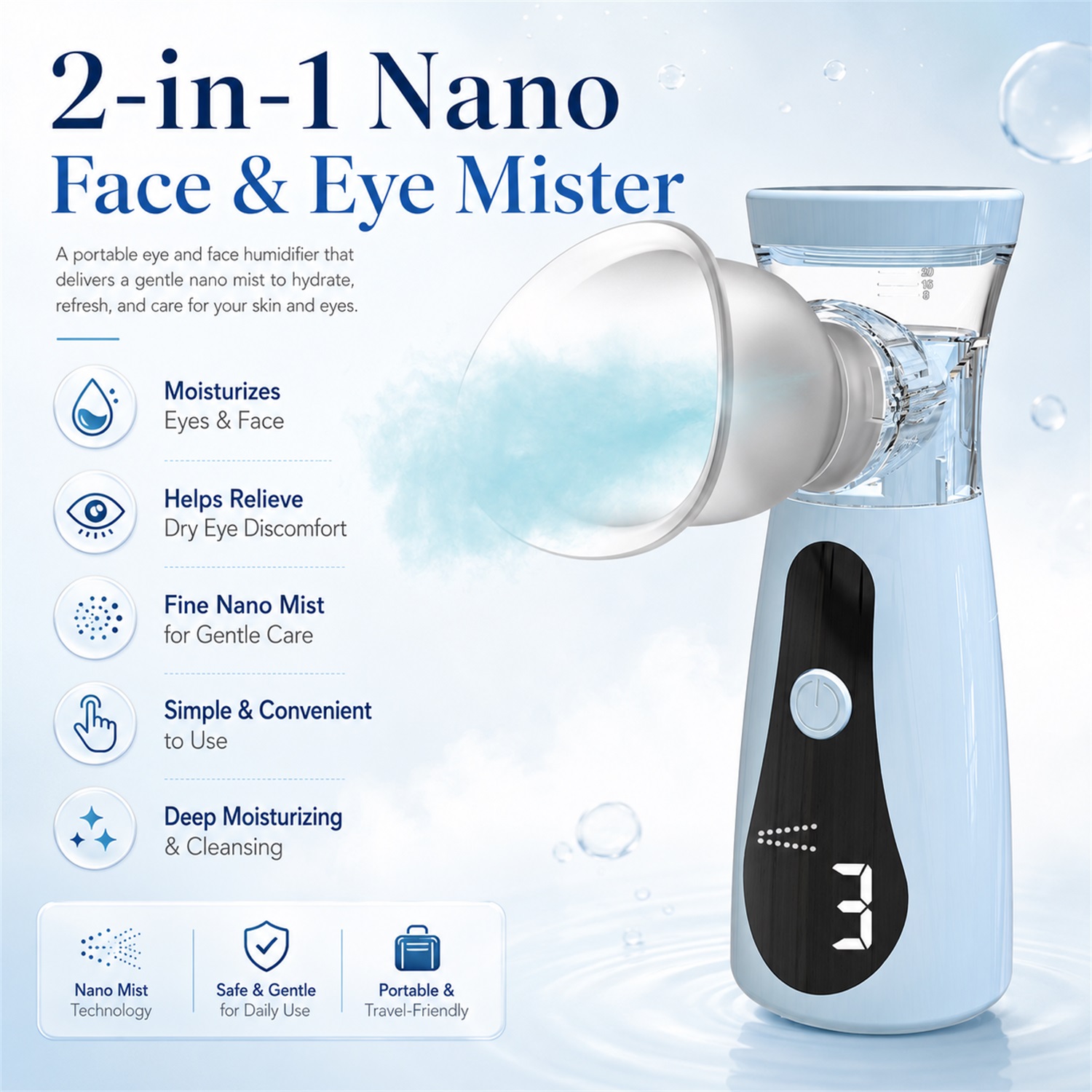 เครื่องพ่นไอน้ำเย็นนาโนสำหรับใ - Facial Steamer Nano บทวิจารณ์และราคา